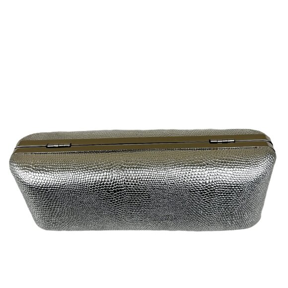 Victoria's Secret Shiny Silver Hard Shell Purse - Picture 3 of 7